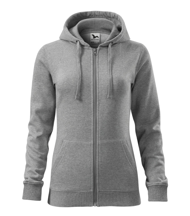 Trendy Zipper - dark gray melange