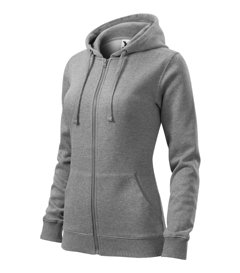 Trendy Zipper - dark gray melange