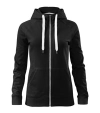 Women's Zip-Through Hooded Sweatshirt - 320 g/m² | Voyage 451