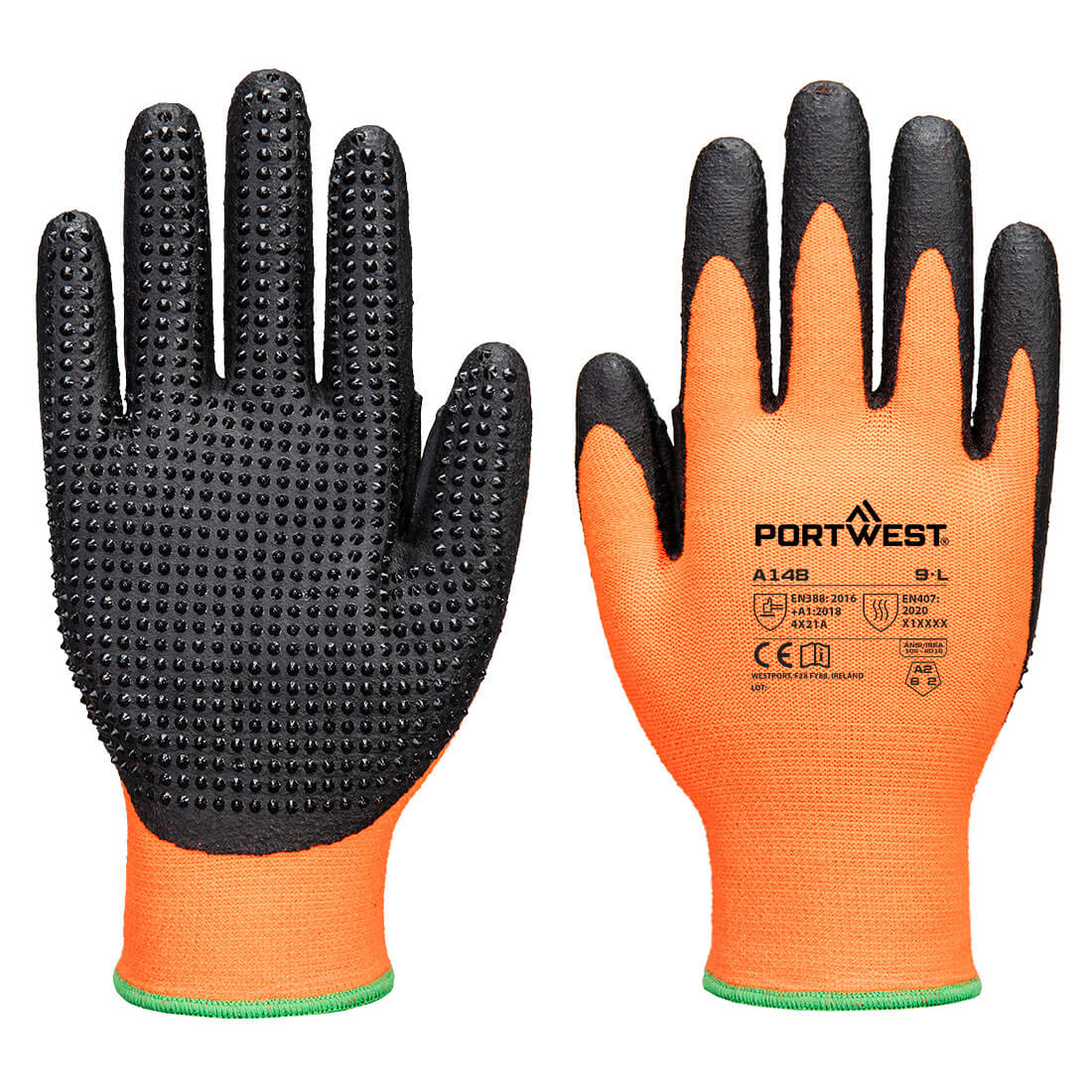 Grip 13 Nitrile High Dotted Glove - O8RR