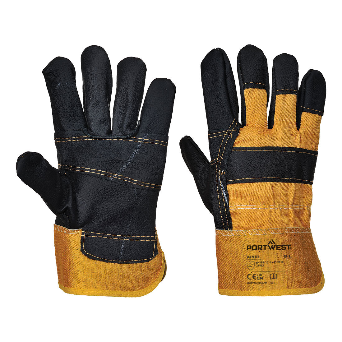 Leather Rigger 270 Cow Grain Palm Bar Glove - YERR