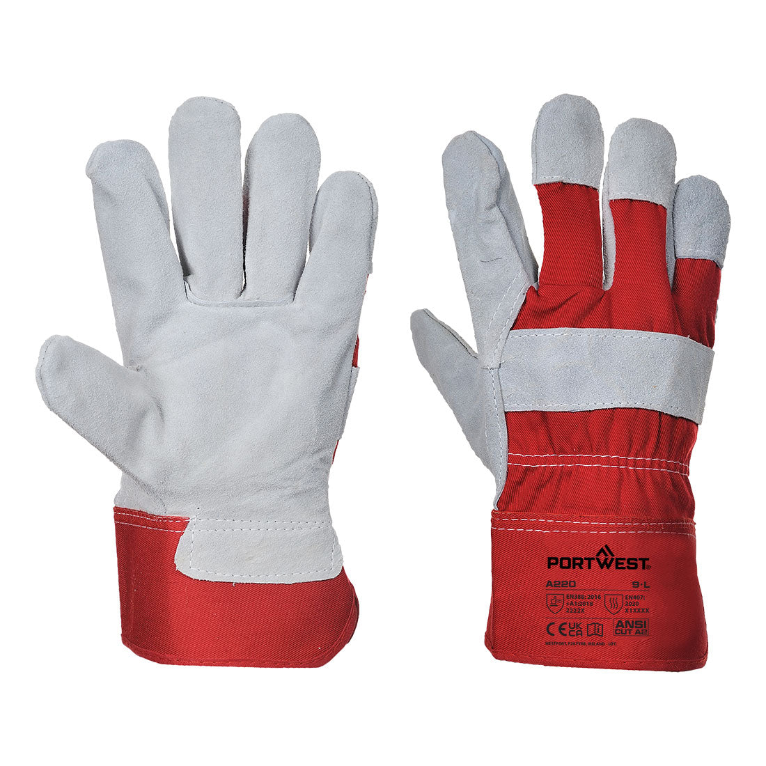 Leather Rigger 130 Cow Split Glove - RERR