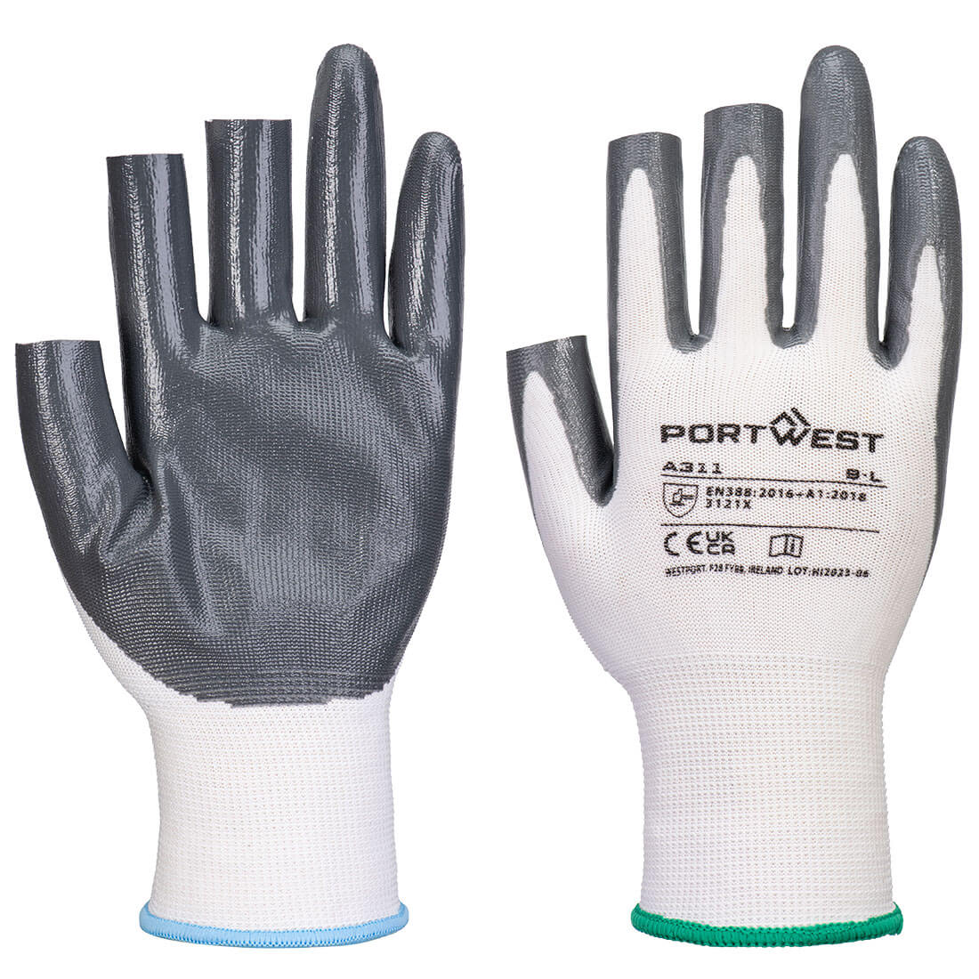 Grip 13 Nitrile 3 Fingerless Glove (Pk 12) - W7RR