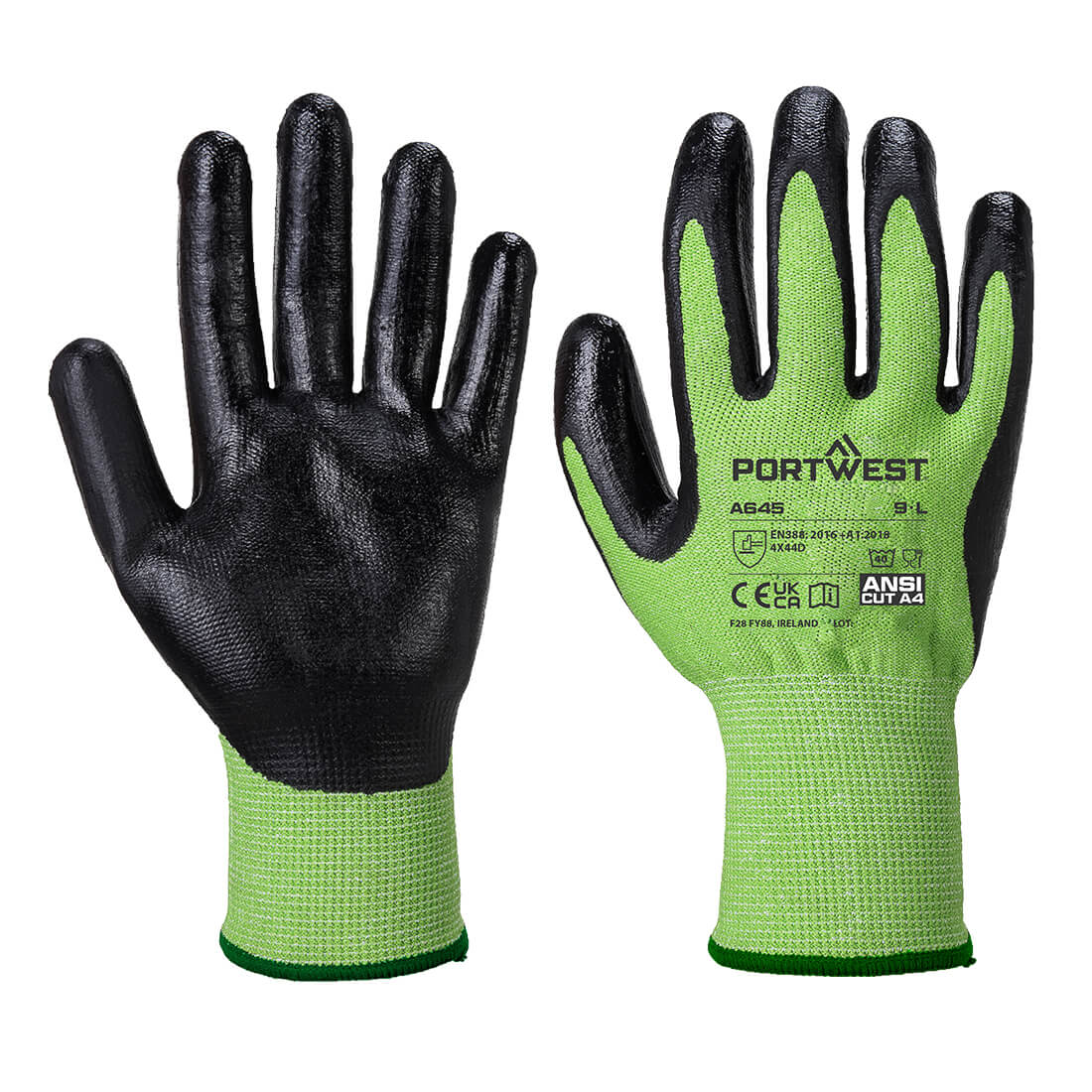 Cut D13 Nitrile Green Glove - E8RR