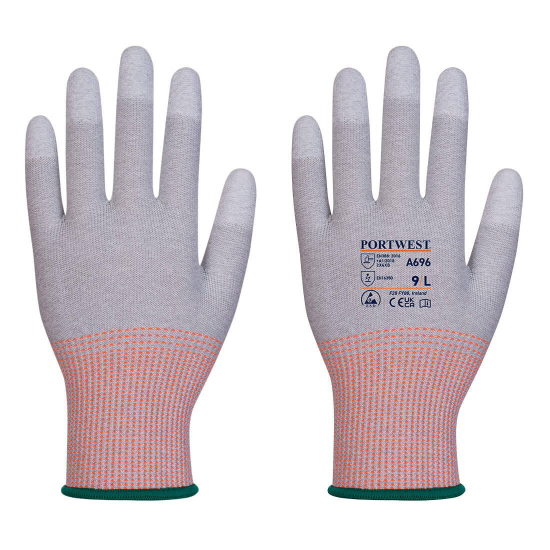 LR13 ESD PU Fingertip Cut Glove - G6RR
