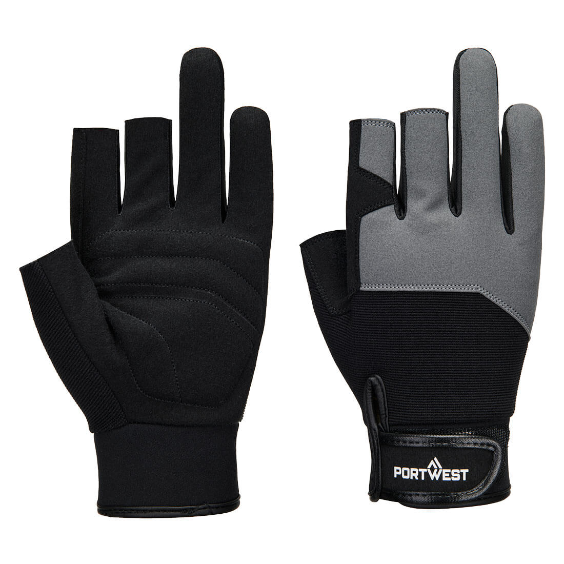 Mechanic 251 Fingerless Glove - BKRR