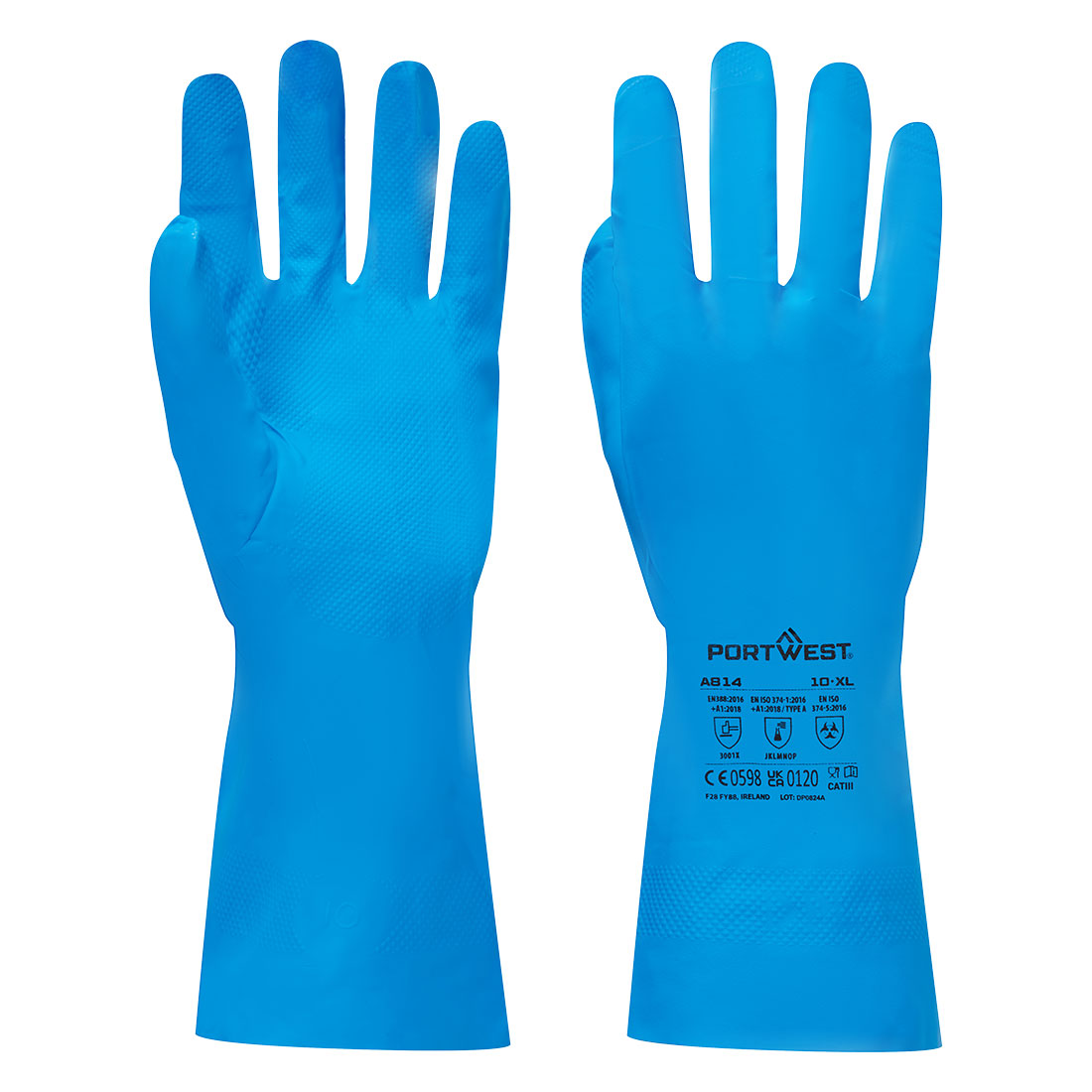 Chem 330 Nitrile Food Gauntlet - BLU