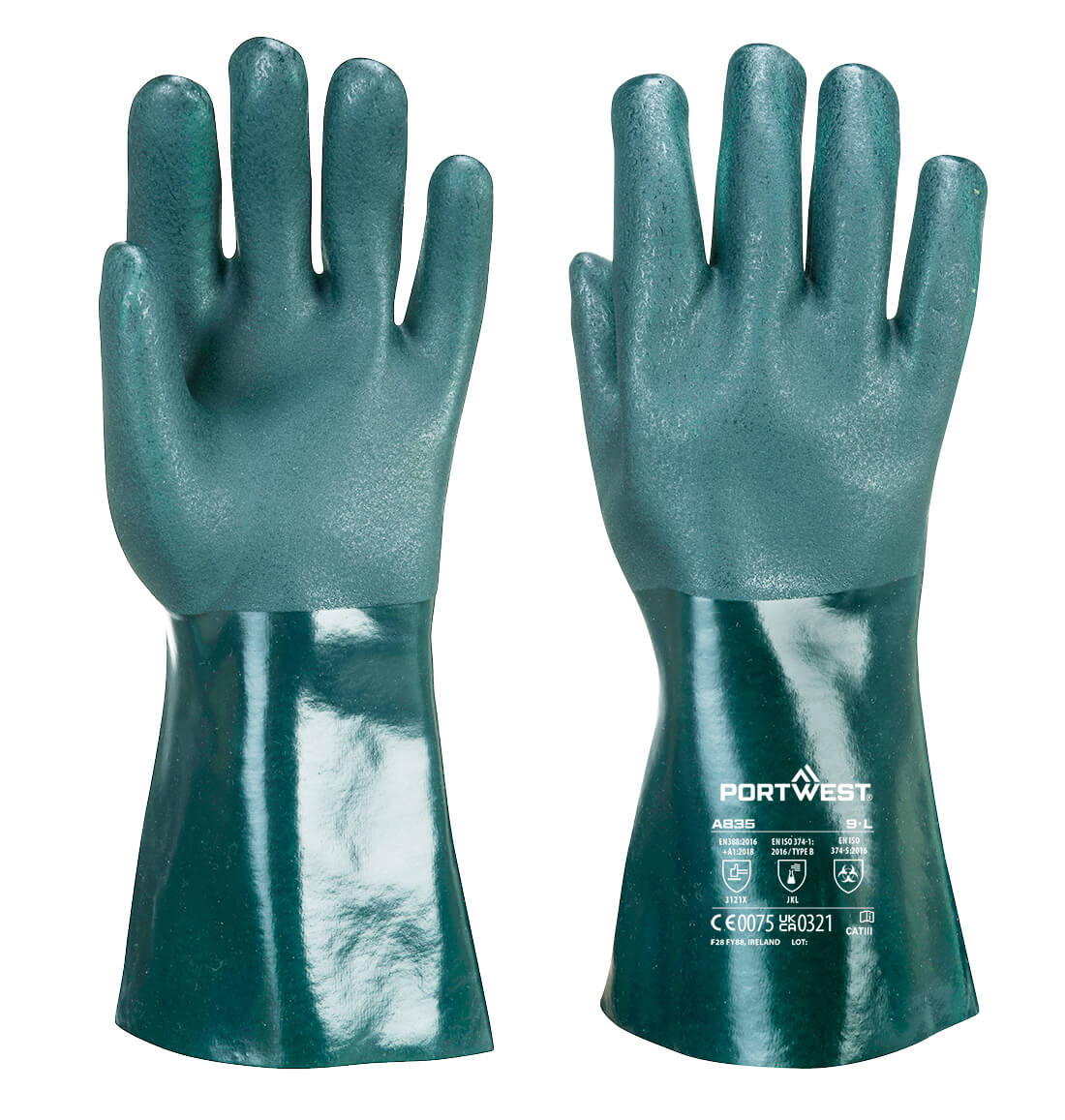 Chem 350 PVC Double Dipped Gauntlet - GNRR