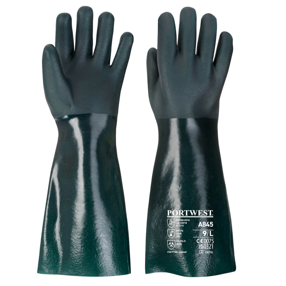 Chem 450 PVC Double Dipped Gauntlet - GNRR