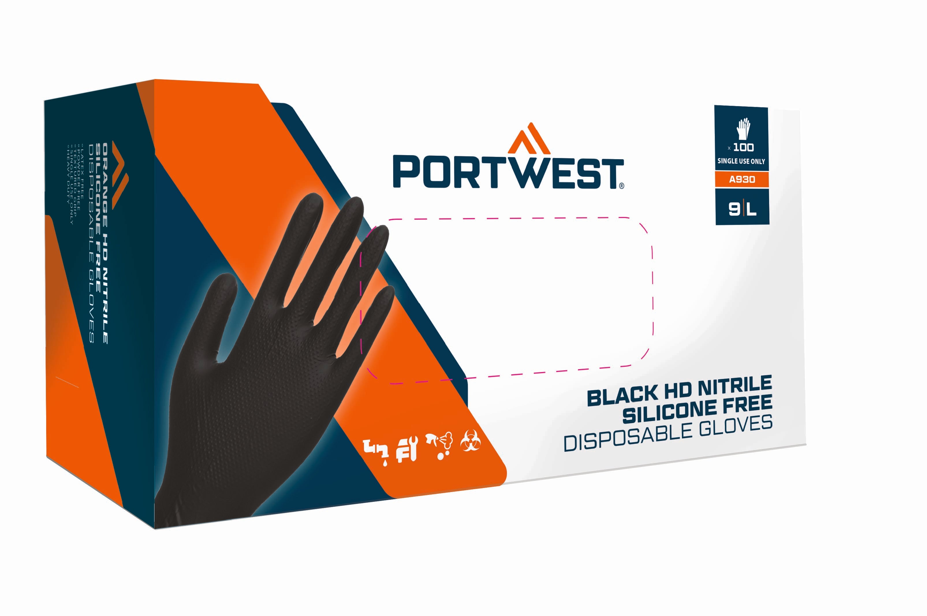 Disp 7 mil Disposable Glove (Pk100) - BKRR