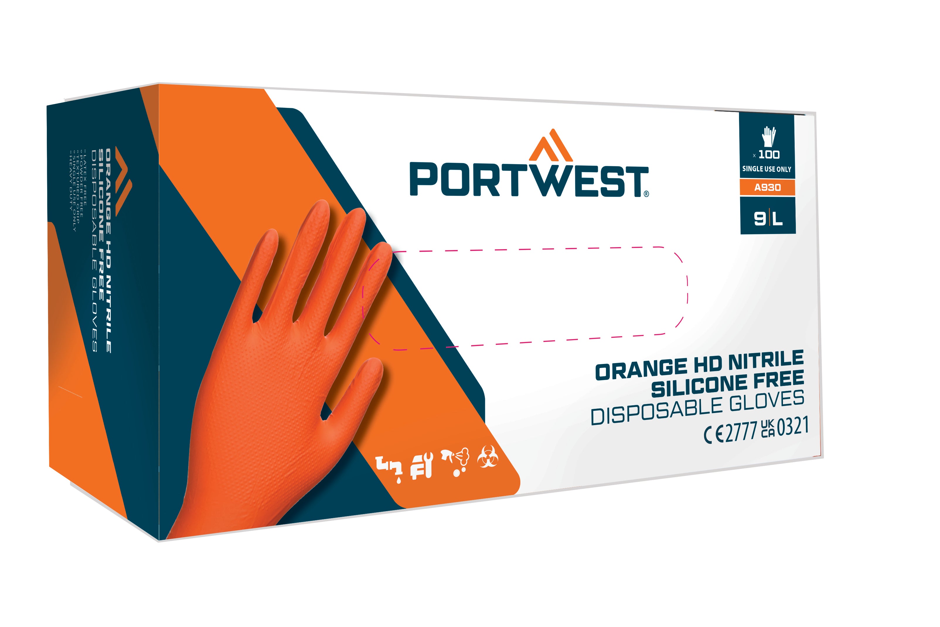 Disp 7 mil Disposable Glove (Pk100) - ORRR