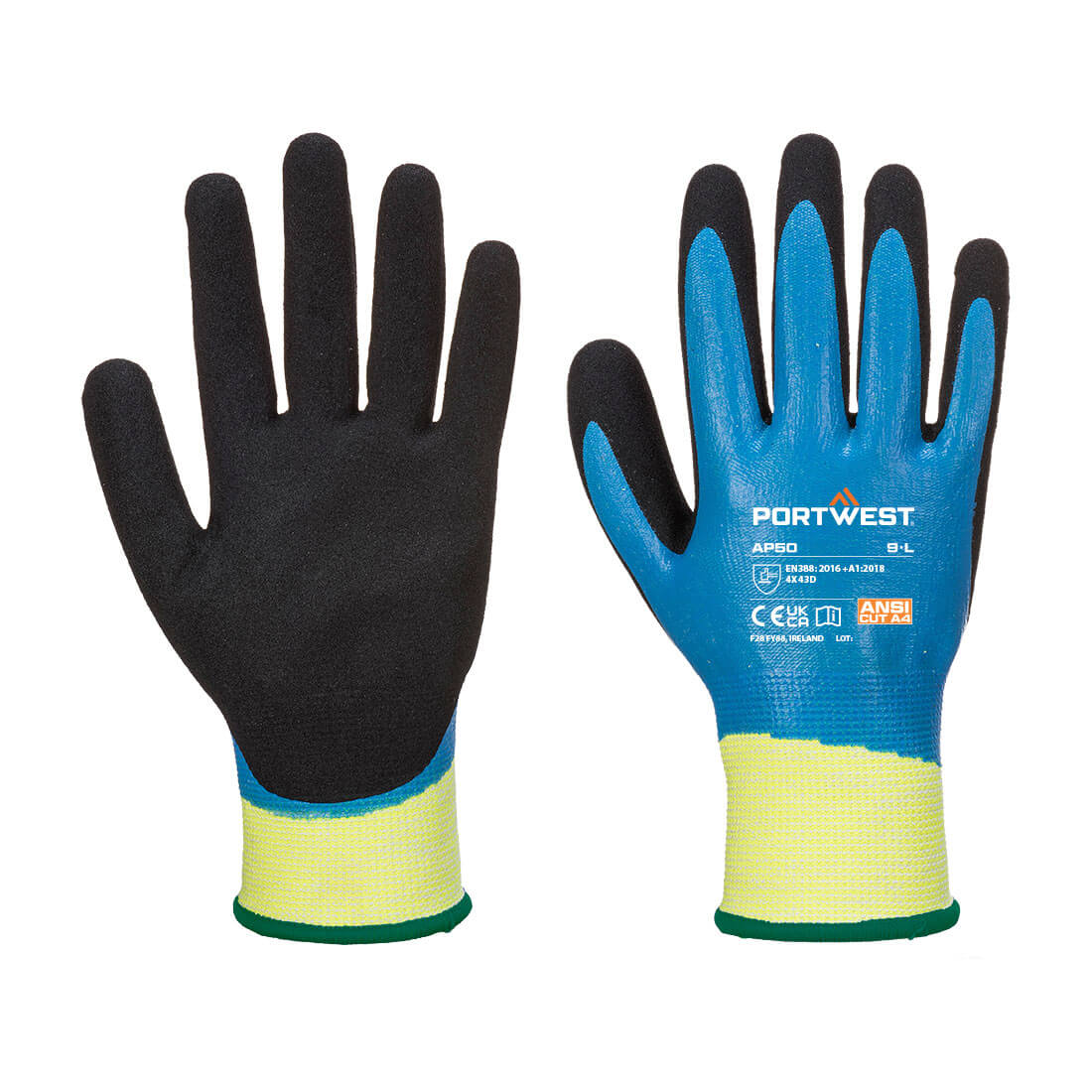 Cut D13 Nitrile Aqua Glove - B8RR