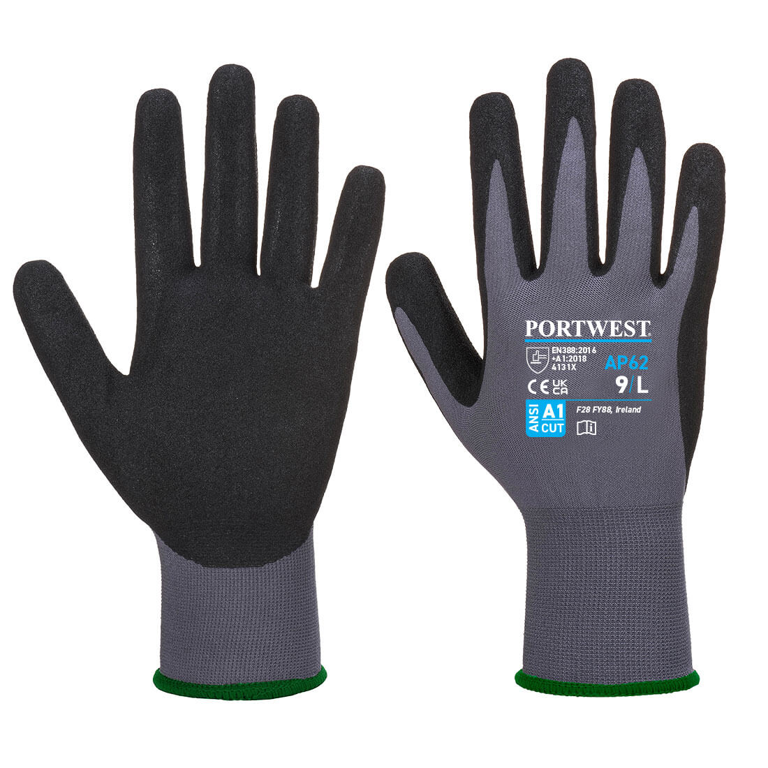 Grip 15 Nitrile Sandy Aqua Glove - G8RR