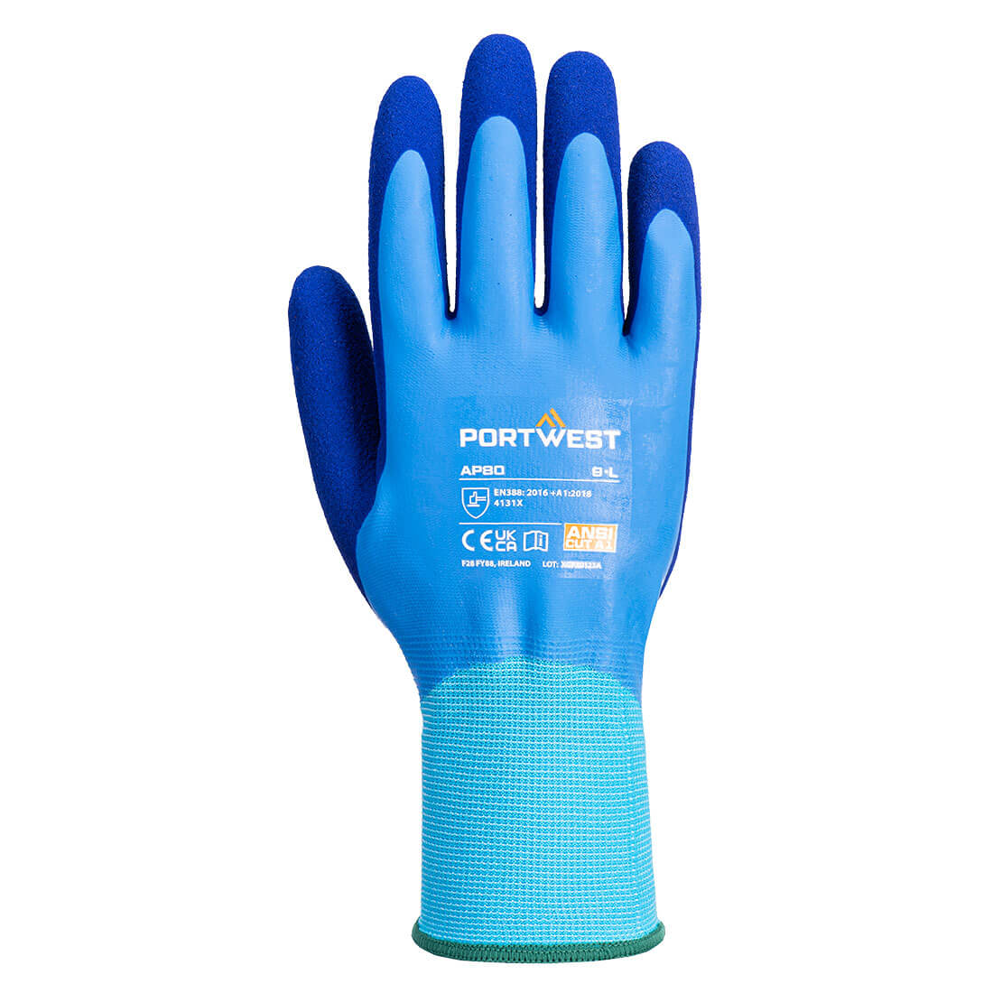 Grip 13 Latex Foam Aqua Glove - B4RR