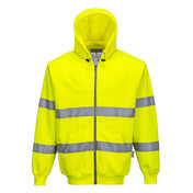 Hi-Vis Zipped Hoodie - YERR