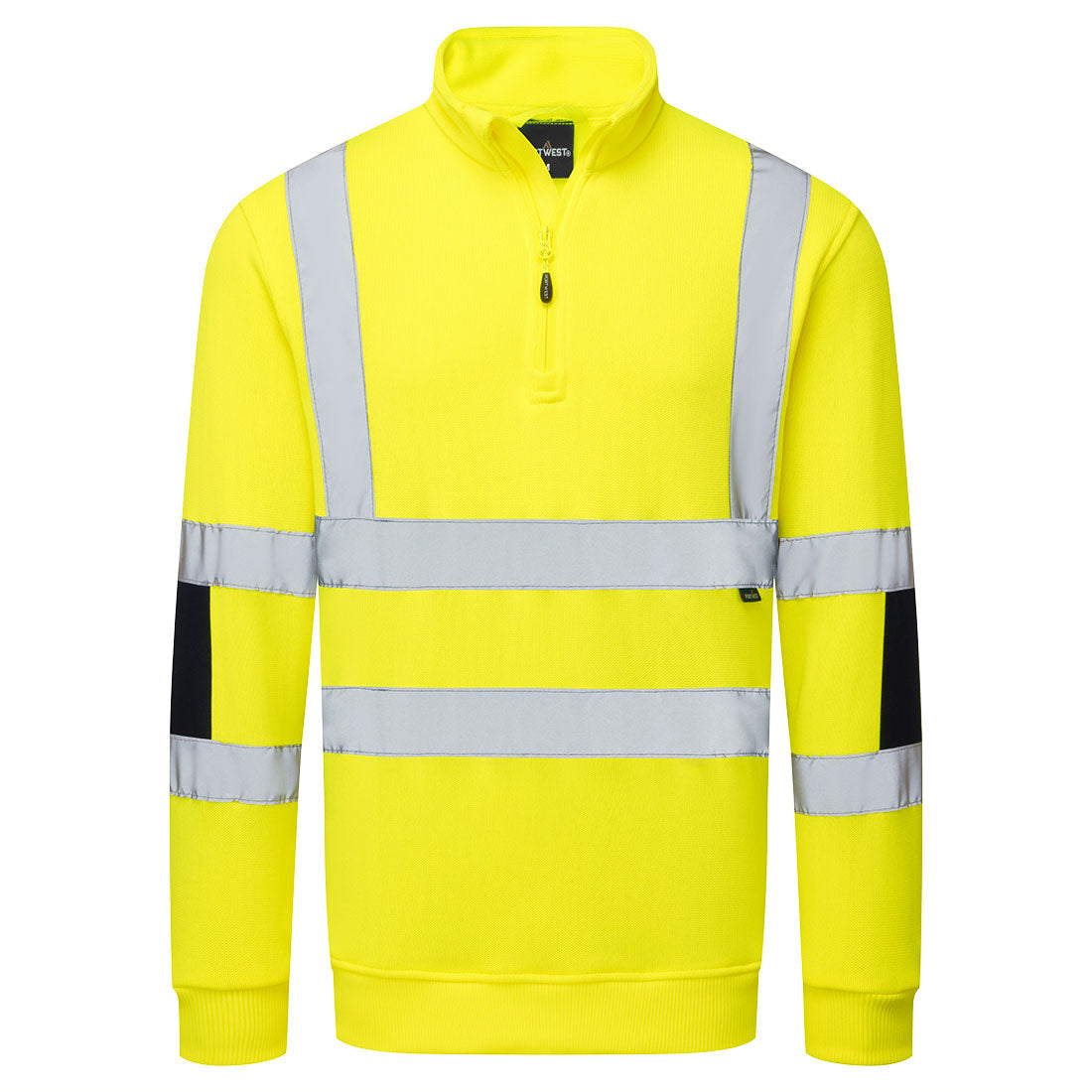 Hi-Vis Knitted Half Zip Sweatshirt - YERR