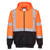Hi-Vis Contrast Zipped Hoodie - OBRR
