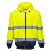 Hi-Vis Contrast Zipped Hoodie - YNRR