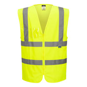 Hi-Vis Zipped Band and Brace Vest - YERR