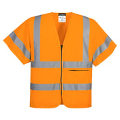 Hi-Vis Band and Brace Zip Vest S/S - ORRR