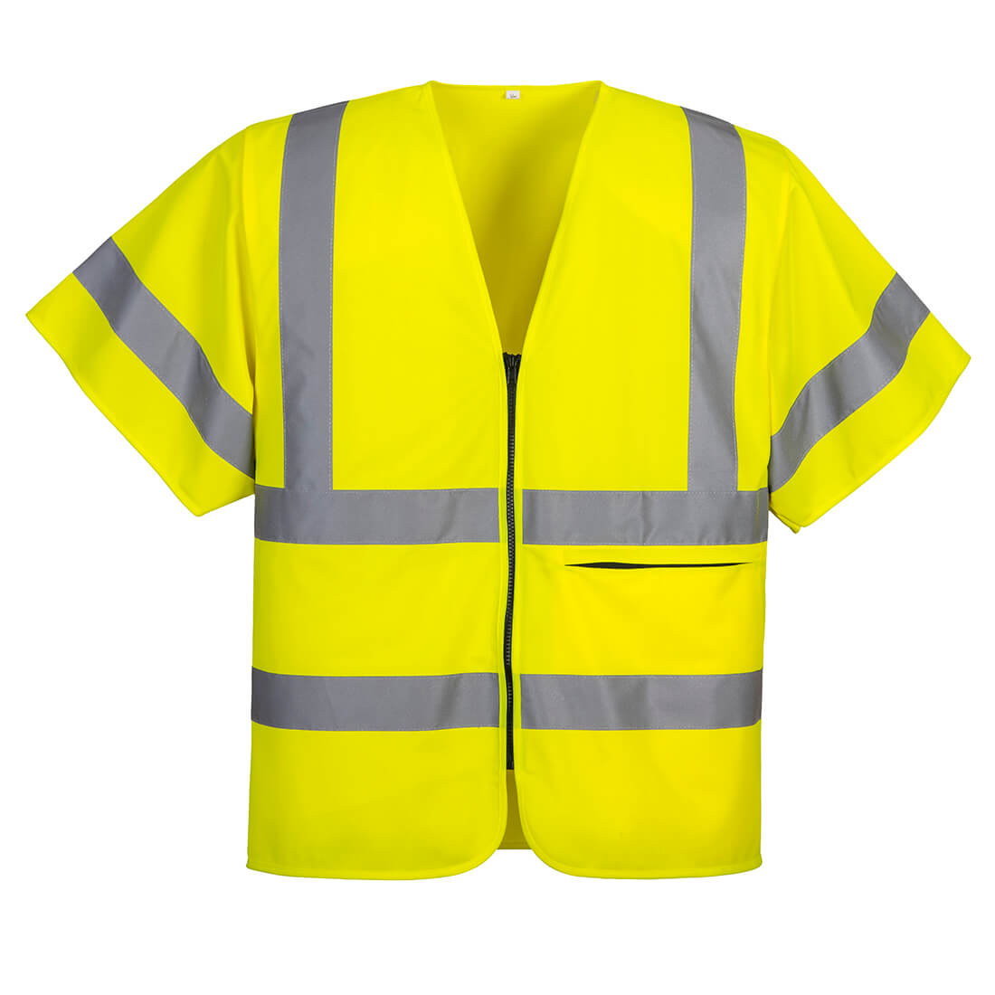 Hi-Vis Band and Brace Zip Vest S/S - YERR