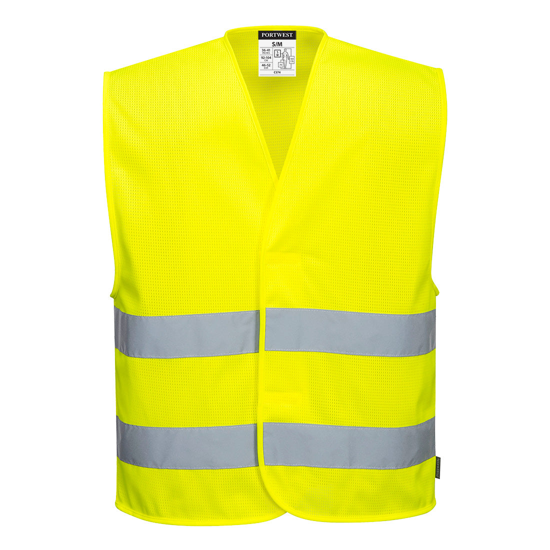 Hi-Vis Mesh Two Band Vest - YERR