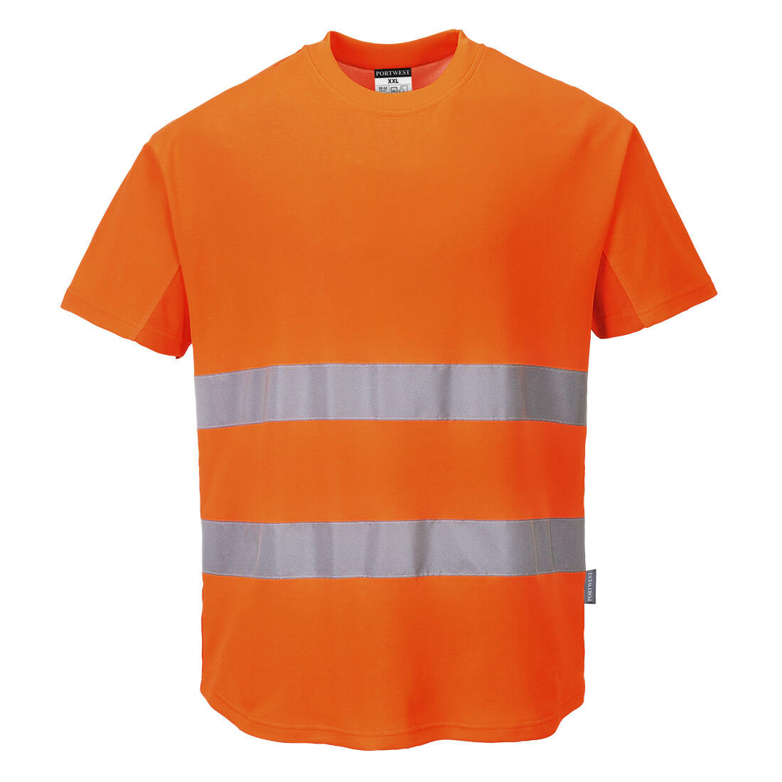 Hi-Vis Cotton Comfort Mesh Insert T-Shirt S/S - ORRR
