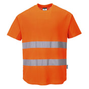 Hi-Vis Cotton Comfort Mesh Insert T-Shirt S/S - ORRR