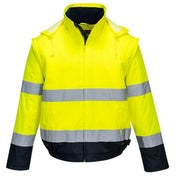 Hi-Vis 2-in-1 Contrast Essential Lite Bomber Jacket - YNRR