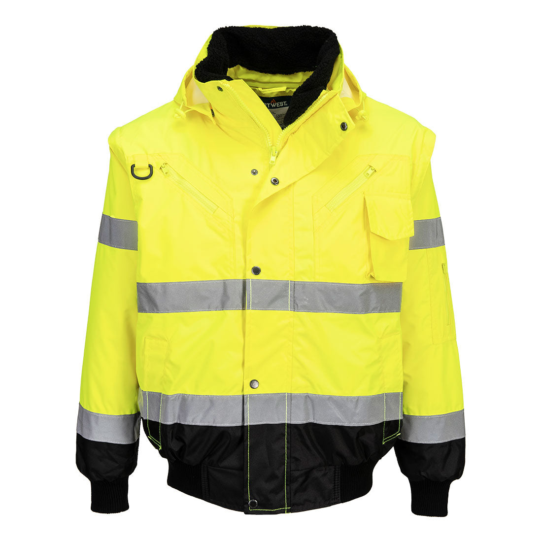 Hi-Vis 3-in-1 Contrast Bomber Jacket - YBRR