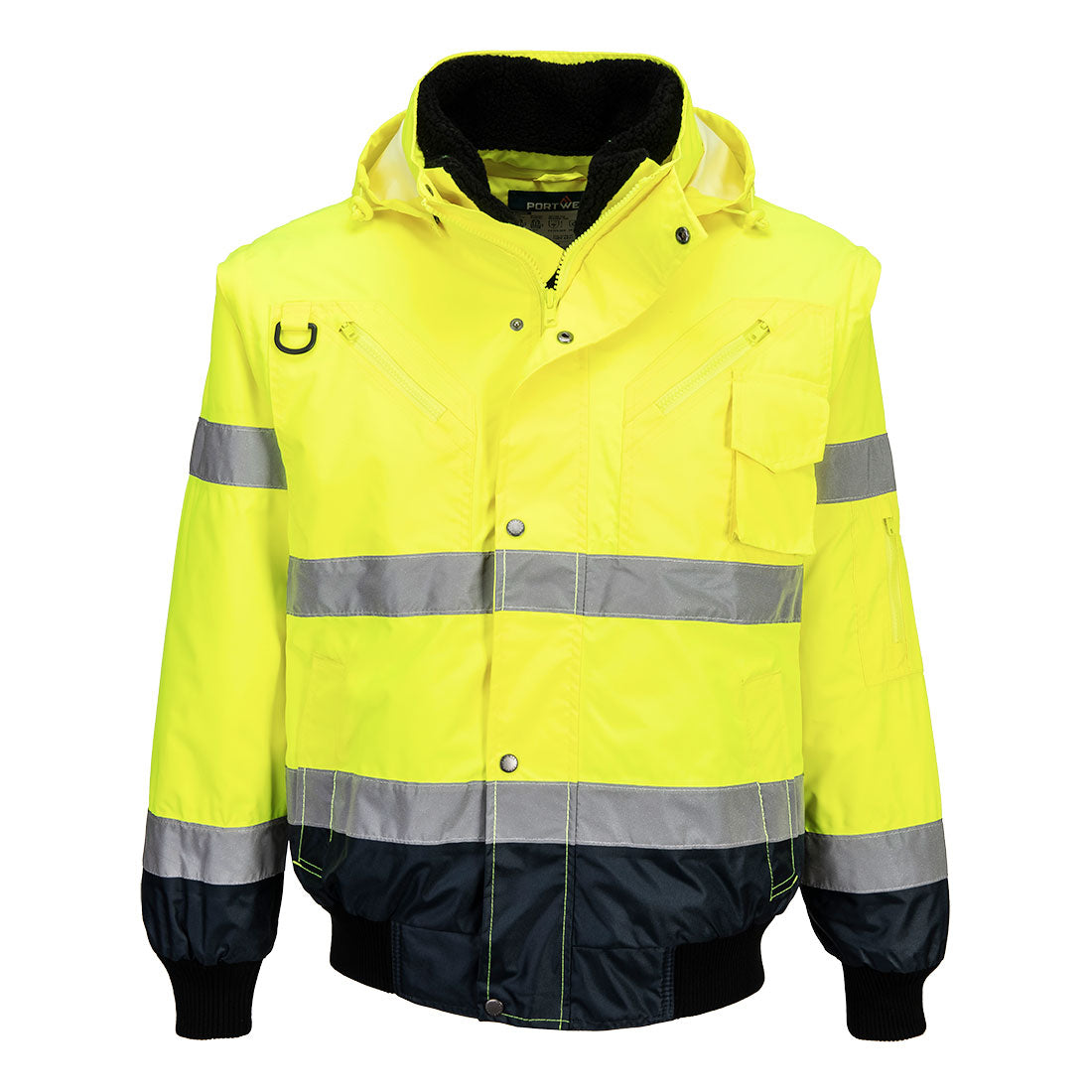 Hi-Vis 3-in-1 Contrast Bomber Jacket - YNRR