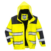 Hi-Vis 3-in-1 Contrast Winter Bomber Jacket - YBRR