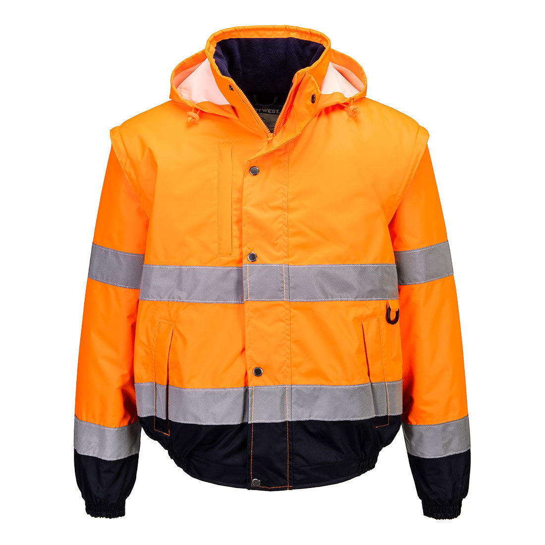 Hi-Vis 2-in-1 Contrast Bomber Jacket - ORRR