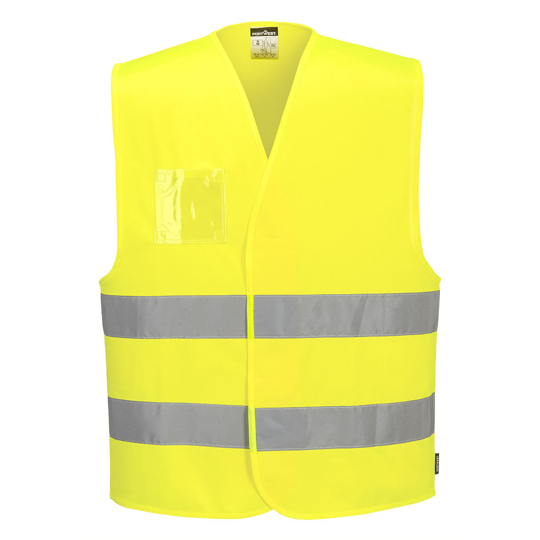 Hi-Vis Two Band Dual ID Holder Vest - YERR