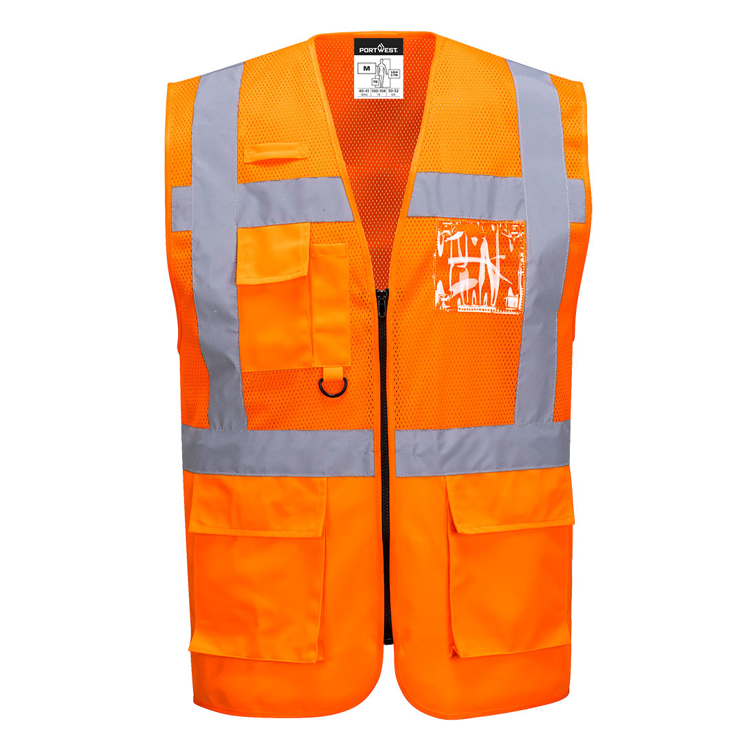 Madrid Hi-Vis Half Mesh Executive Vest - ORRR