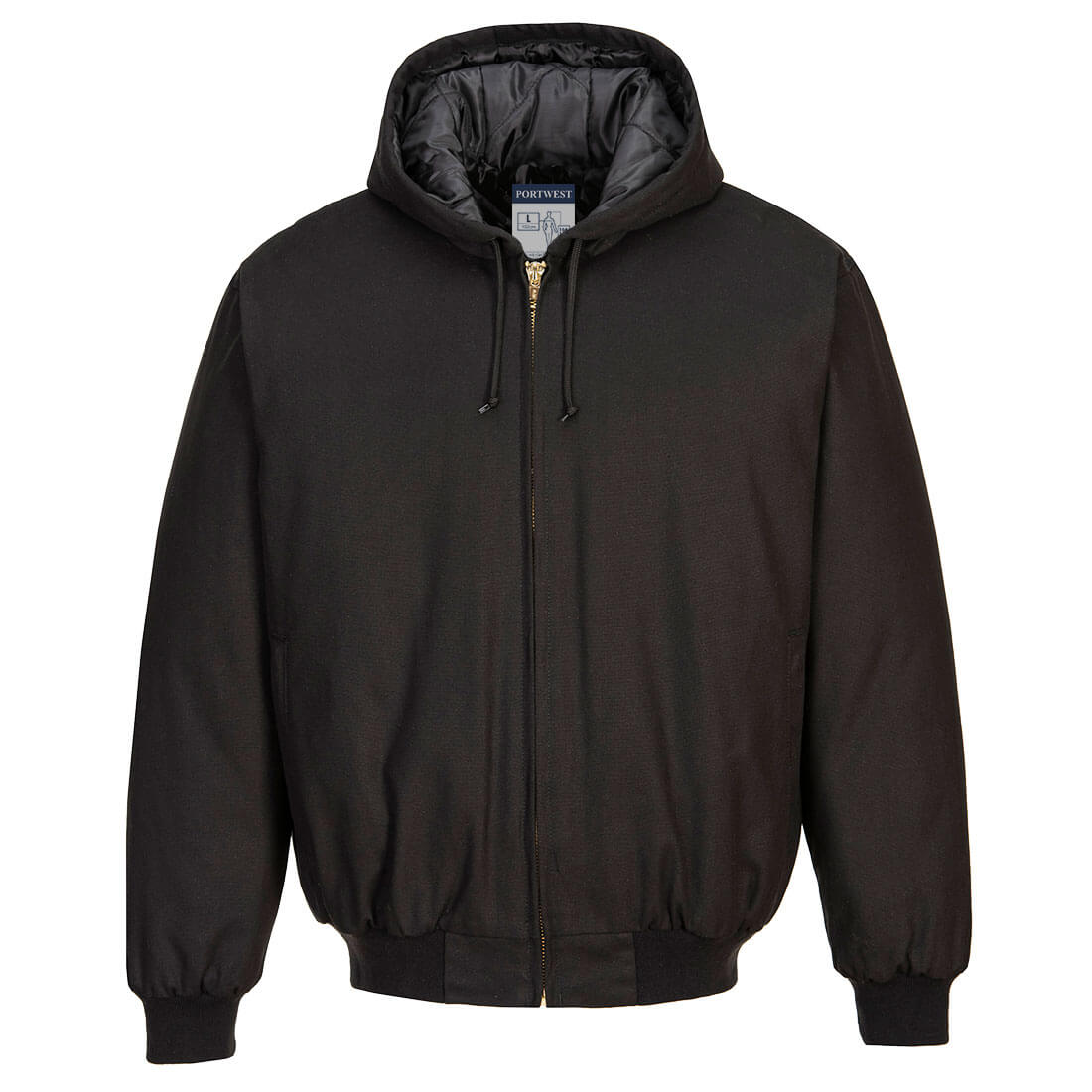 Duck Quilt Lined Hooded Jacket - BKRR