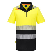 DX4 Hi-Vis Zip Class 1 Polo Shirt S/S - YBRR