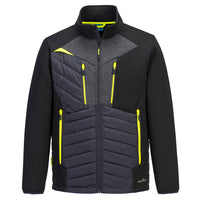 Padded Hybrid Baffle Jacket with Knitted Sleeves | DX4 DX471