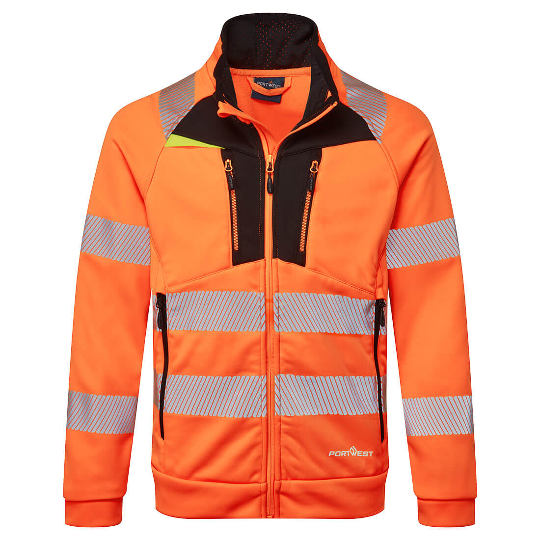 DX4 Hi-Vis Funnel Neck Zipped Sweatshirt - OBRR