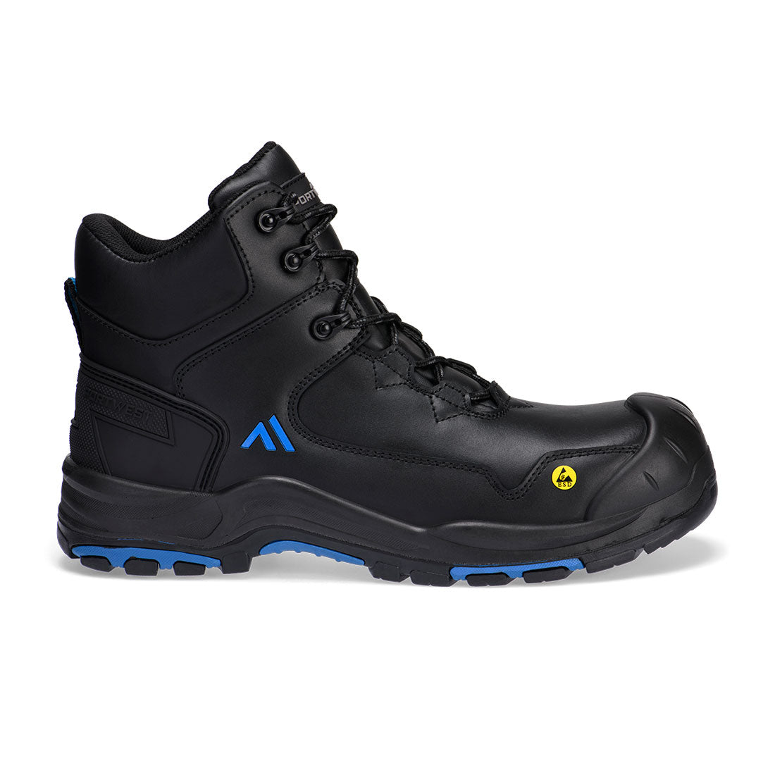 Composite Action Leather Mid Boot S3S ESD HRO SR SC FO - BKB