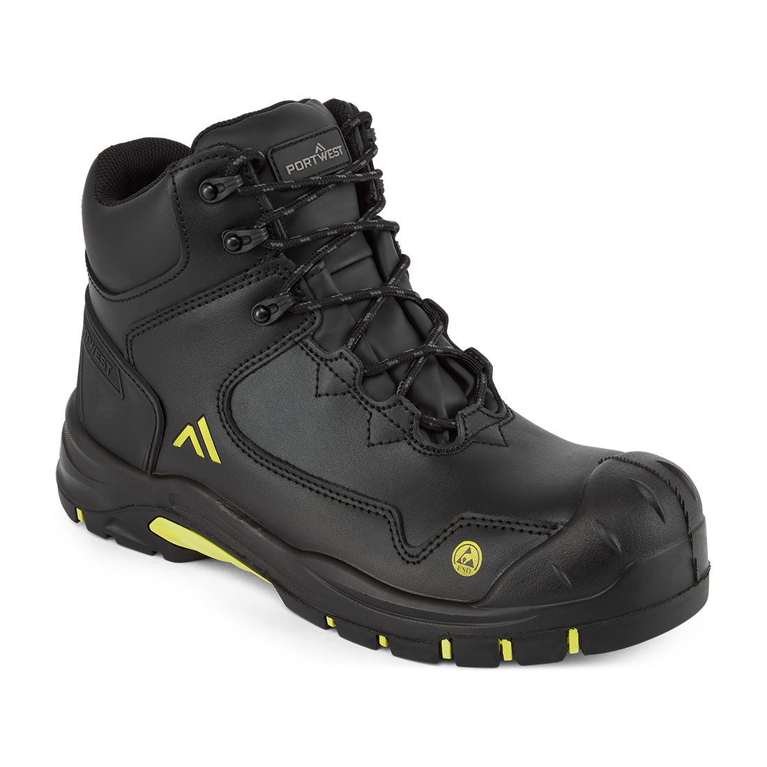 Composite Action Leather Mid Boot S3S ESD HRO SR SC FO - BKY