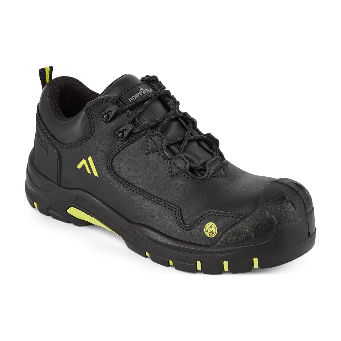 Composite Action Leather Low Shoe S3S ESD HRO SR SC FO - BKY