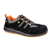 Composite Cow Suede Leather Trainer S1 ESD SR FO - BKO