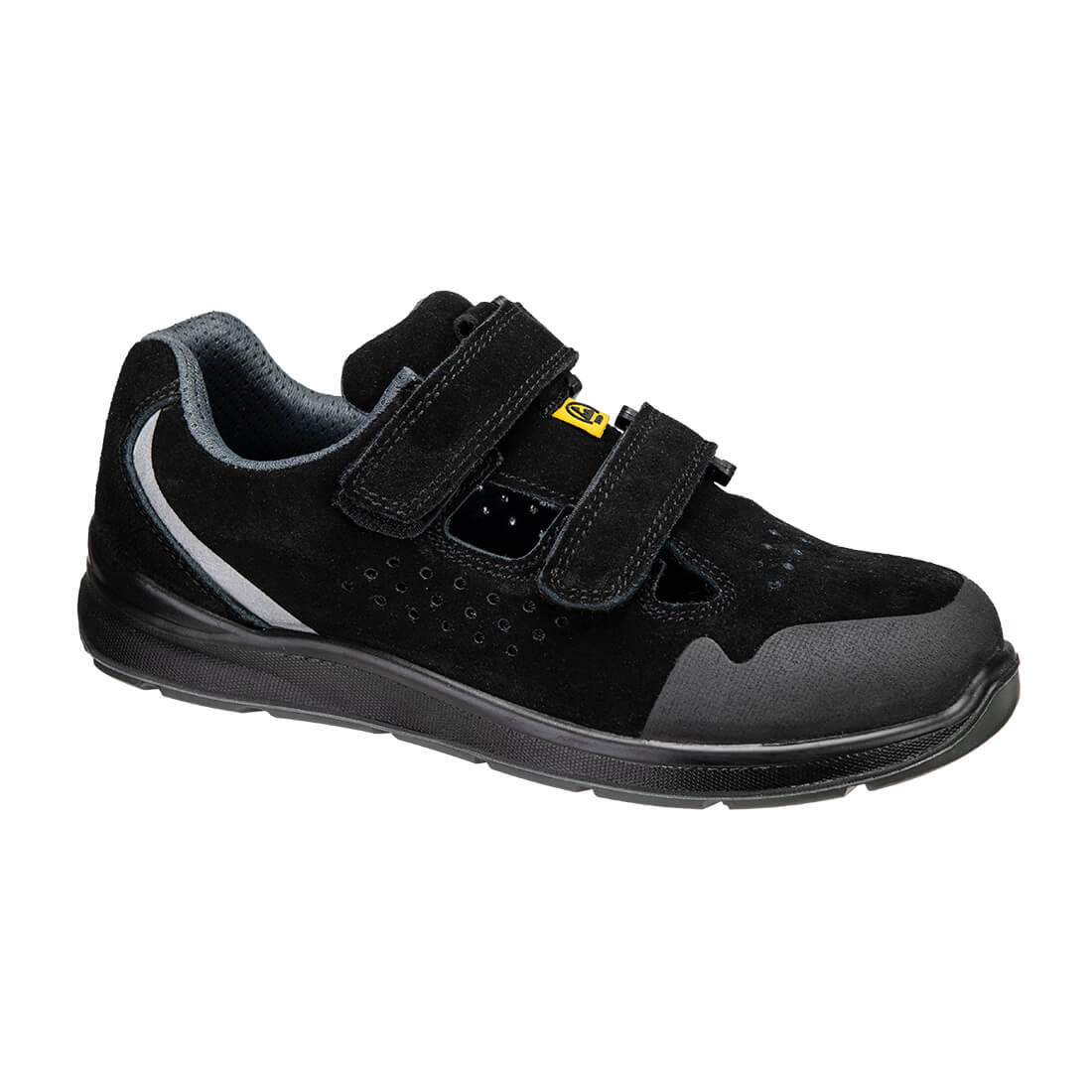 Steel Cow Suede Sandal S1P ESD SR FO - BKRR