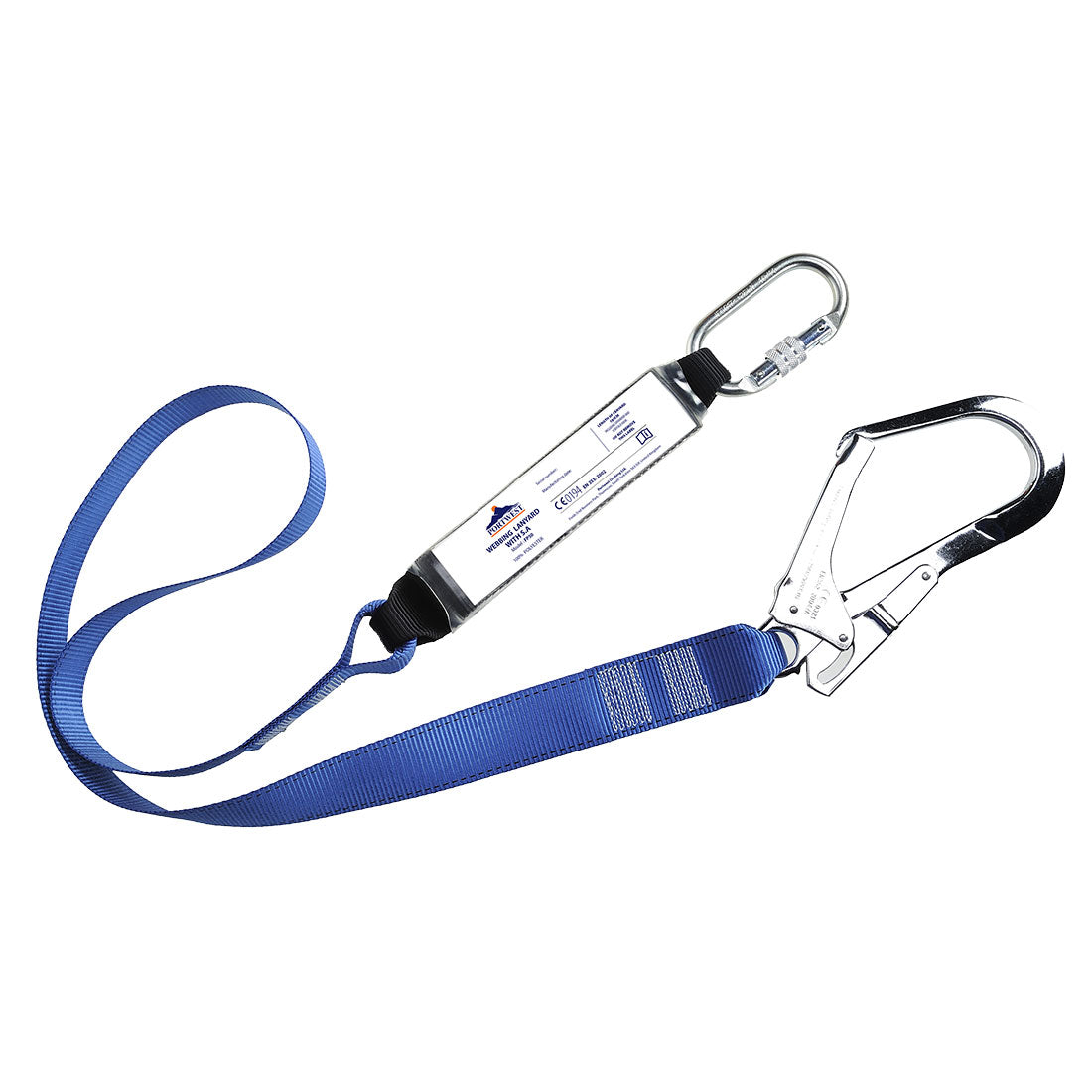 Single Webbing 1.8m Lanyard With Shock Absorber - RBR