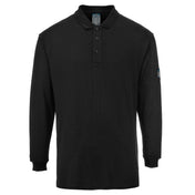Modaflame Knit FR Long Sleeve Polo Shirt - BKRR