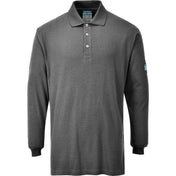 Modaflame Knit FR Long Sleeve Polo Shirt - GRRR