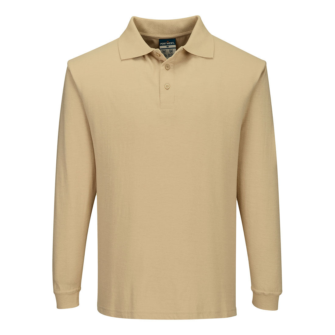 Modaflame Knit FR Long Sleeve Polo Shirt - TARR