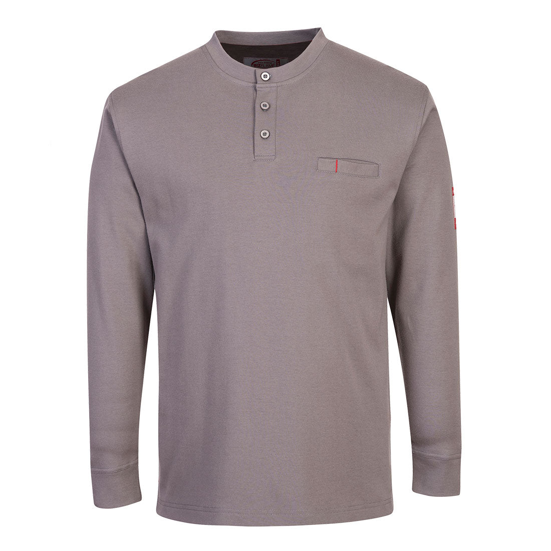Bizflame Knit FR Long Sleeve Henley - GRRR