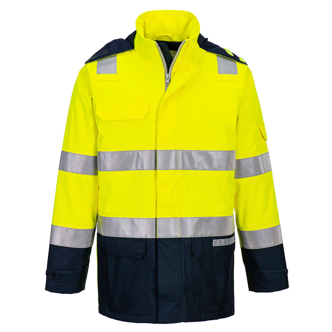 Bizflame Rain+ Hi-Vis Multi-Norm Contrast FR Jacket - YNRR